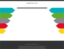 Tablet Screenshot of notperfect.com